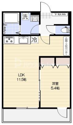 1階の間取り図