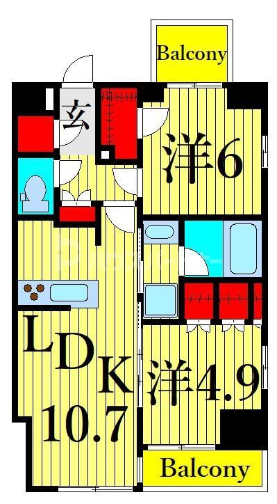 5階の間取り図