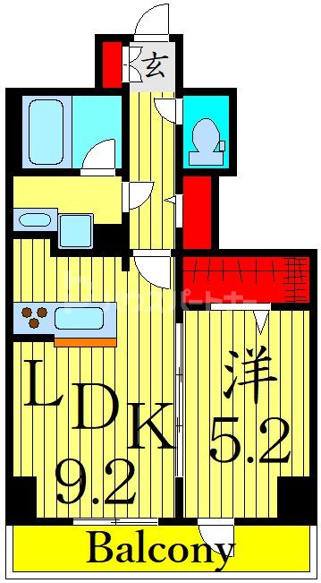 9階の間取り図