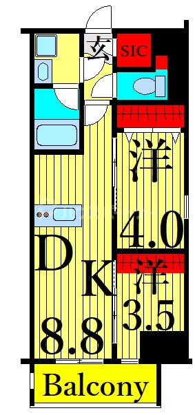 6階の間取り図