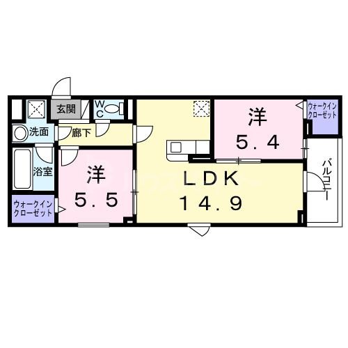 3階の間取り図