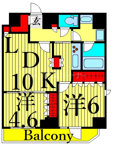 6階の間取り図