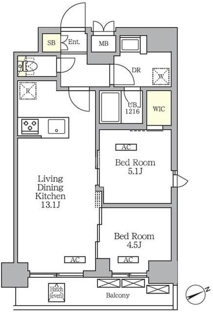 14階の間取り図