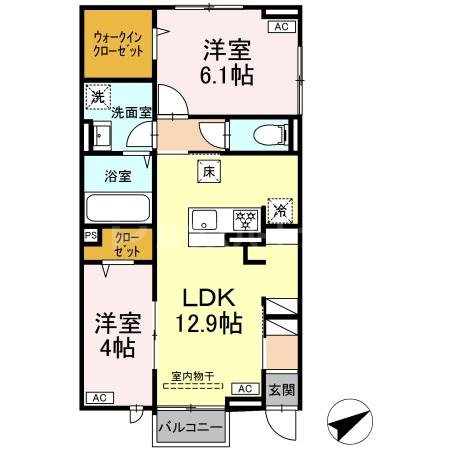 1階の間取り図
