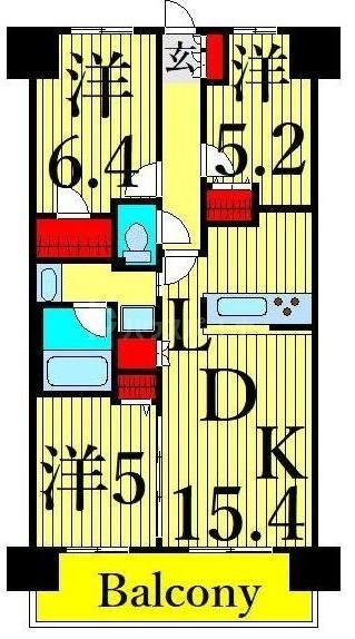 8階の間取り図