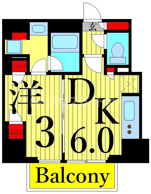 4階の間取り図