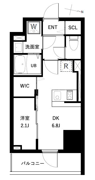 2階の間取り図