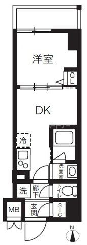 4階の間取り図