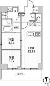 8階の間取り図