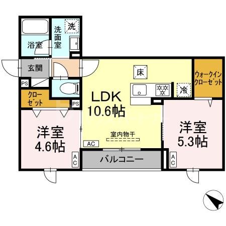 1階の間取り図