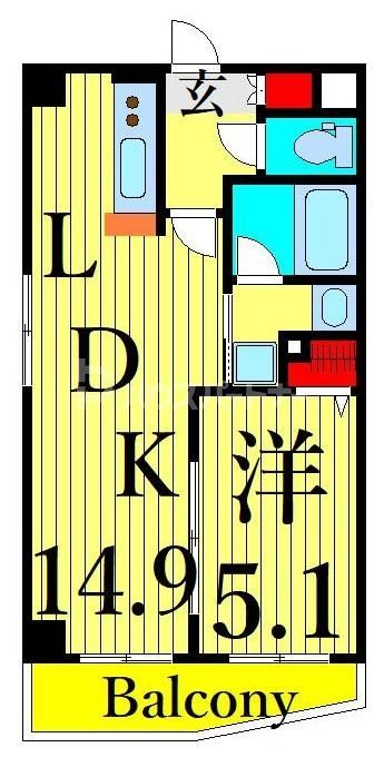 4階の間取り図