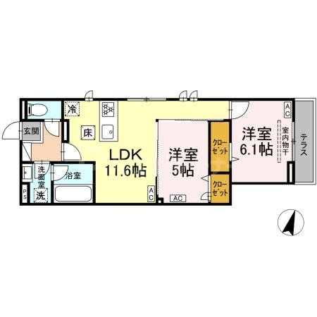 1階の間取り図