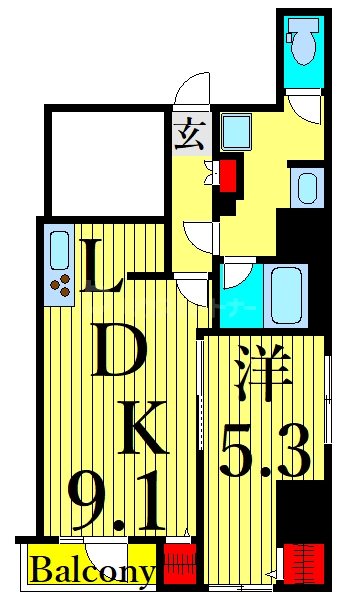 2階の間取り図