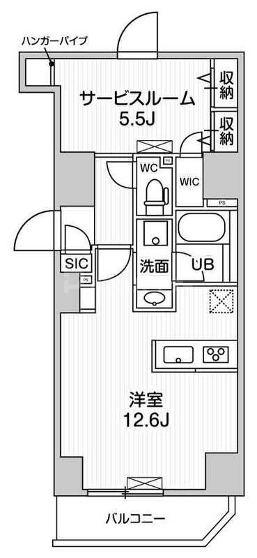 2階の間取り図