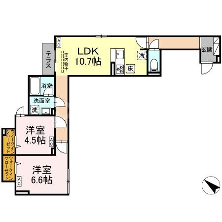 1階の間取り図