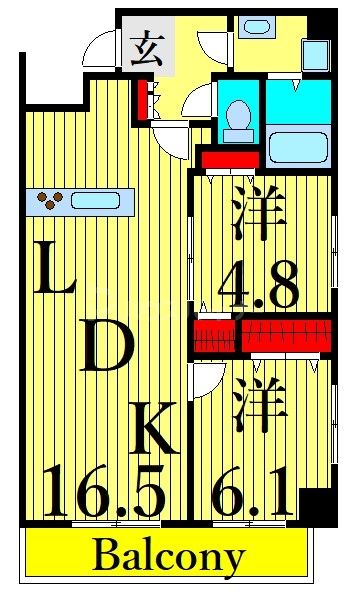 6階の間取り図