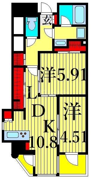9階の間取り図