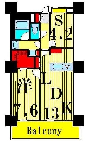 4階の間取り図