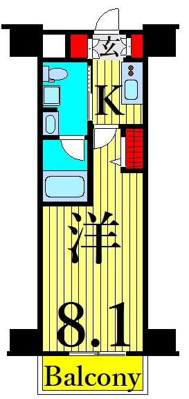 8階の間取り図