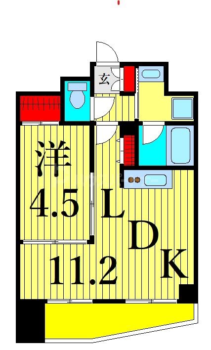 6階の間取り図