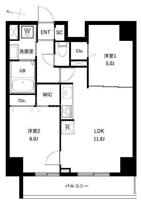 12階の間取り図