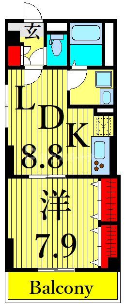 2階の間取り図
