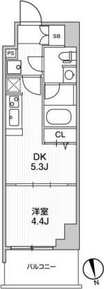 2階の間取り図