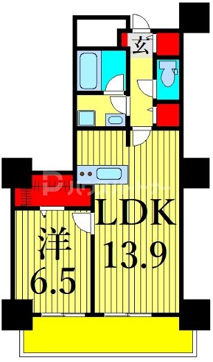 6階の間取り図