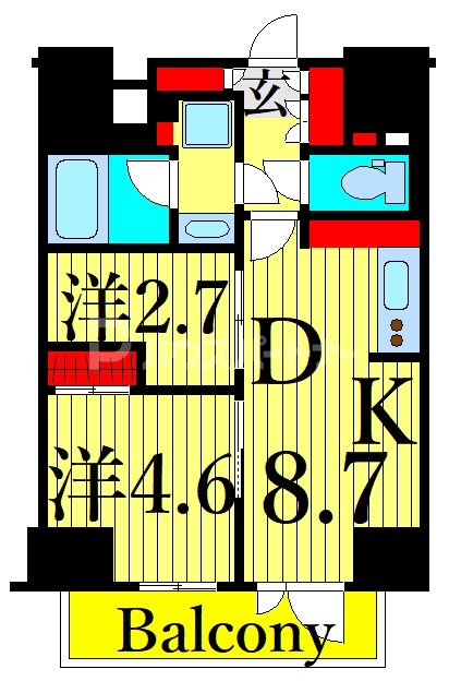 6階の間取り図