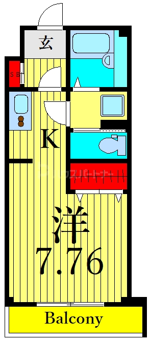 4階の間取り図