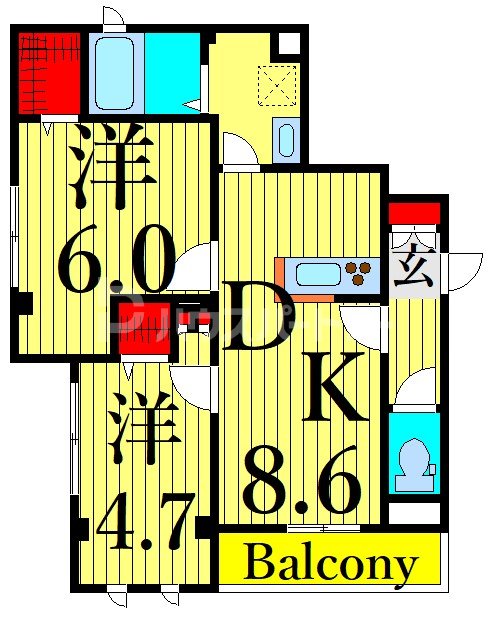 1階の間取り図