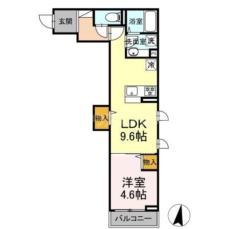 1階の間取り図