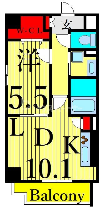 2階の間取り図