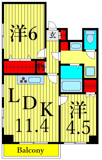4階の間取り図