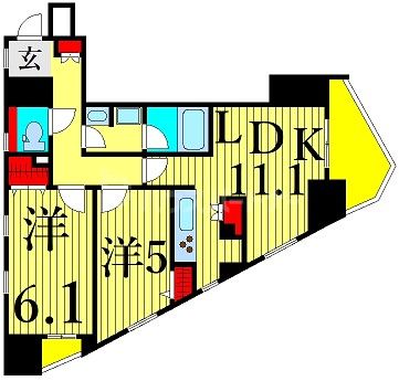 5階の間取り図