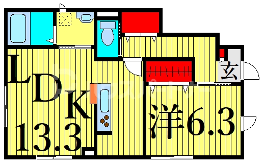 1階の間取り図