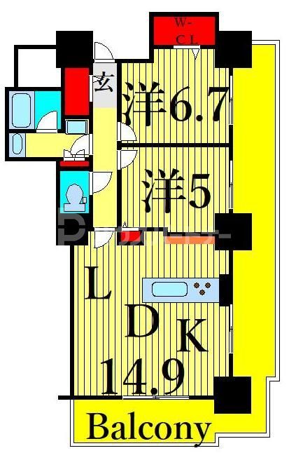 15階の間取り図