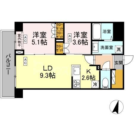 6階の間取り図