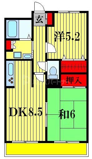 1階の間取り図