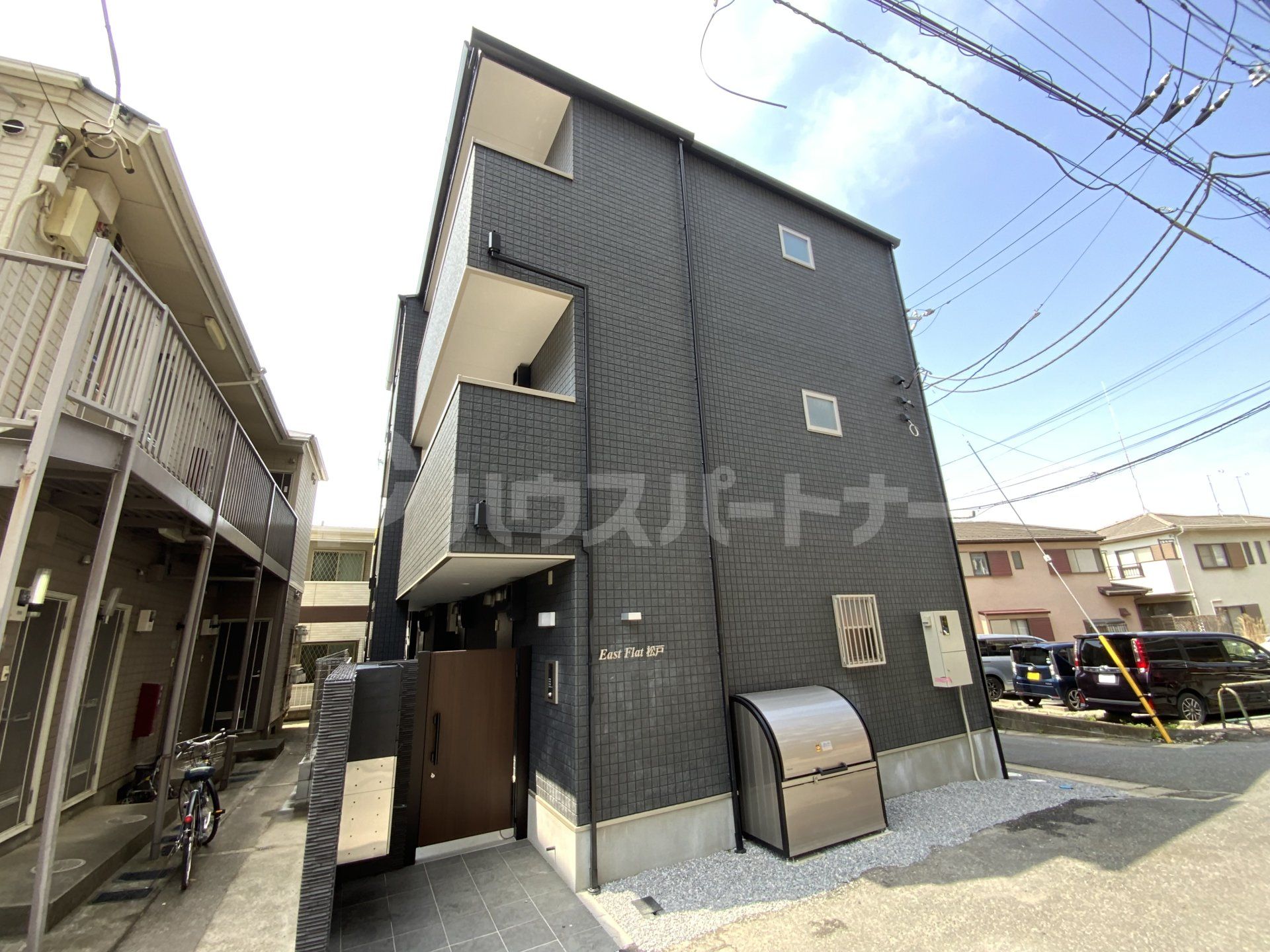 松戸市東平賀の賃貸アパートの外観