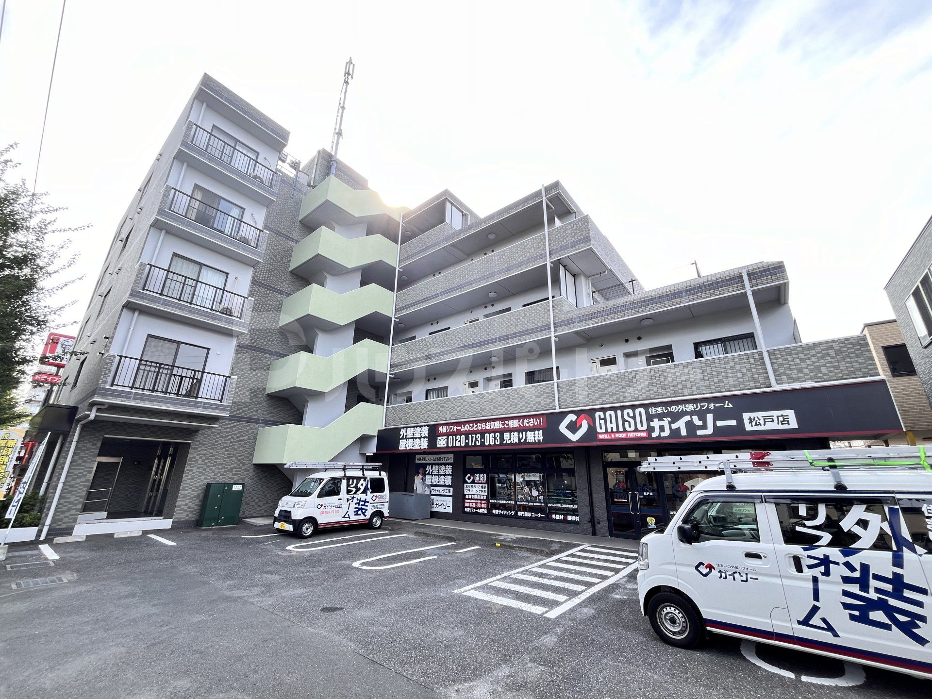 松戸市上本郷の賃貸マンションの外観