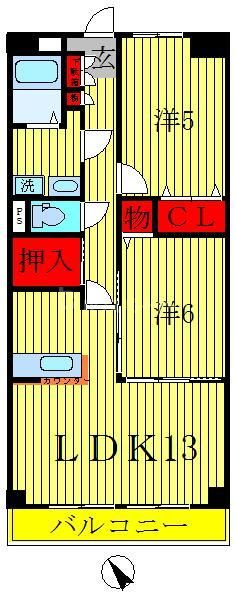 2階の間取り図