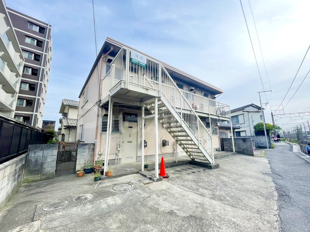 柏市豊四季の賃貸アパートの外観