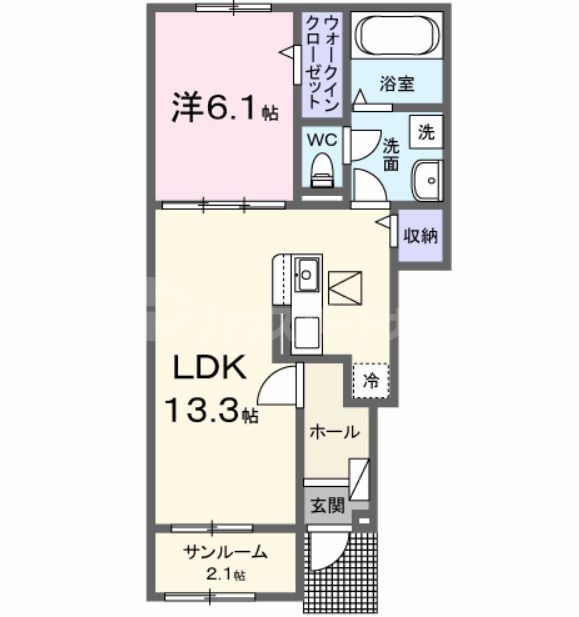 1階の間取り図