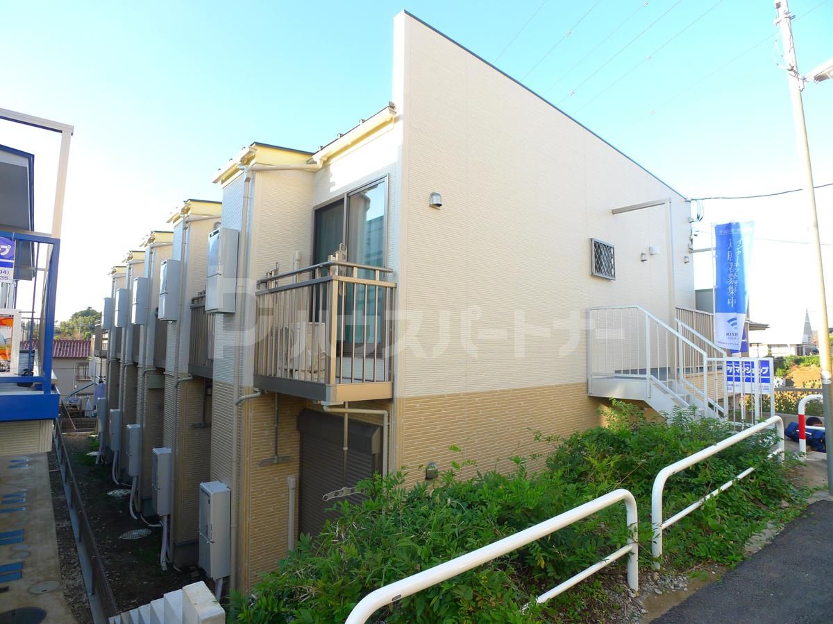 流山市名都借の賃貸アパートの外観