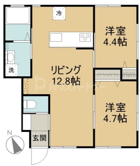 2階の間取り図