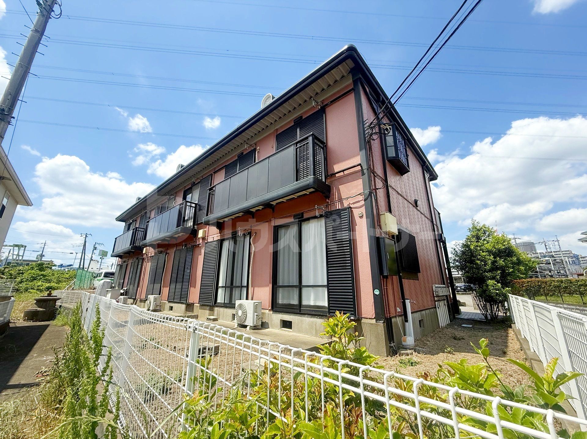 柏市若柴の賃貸アパートの外観