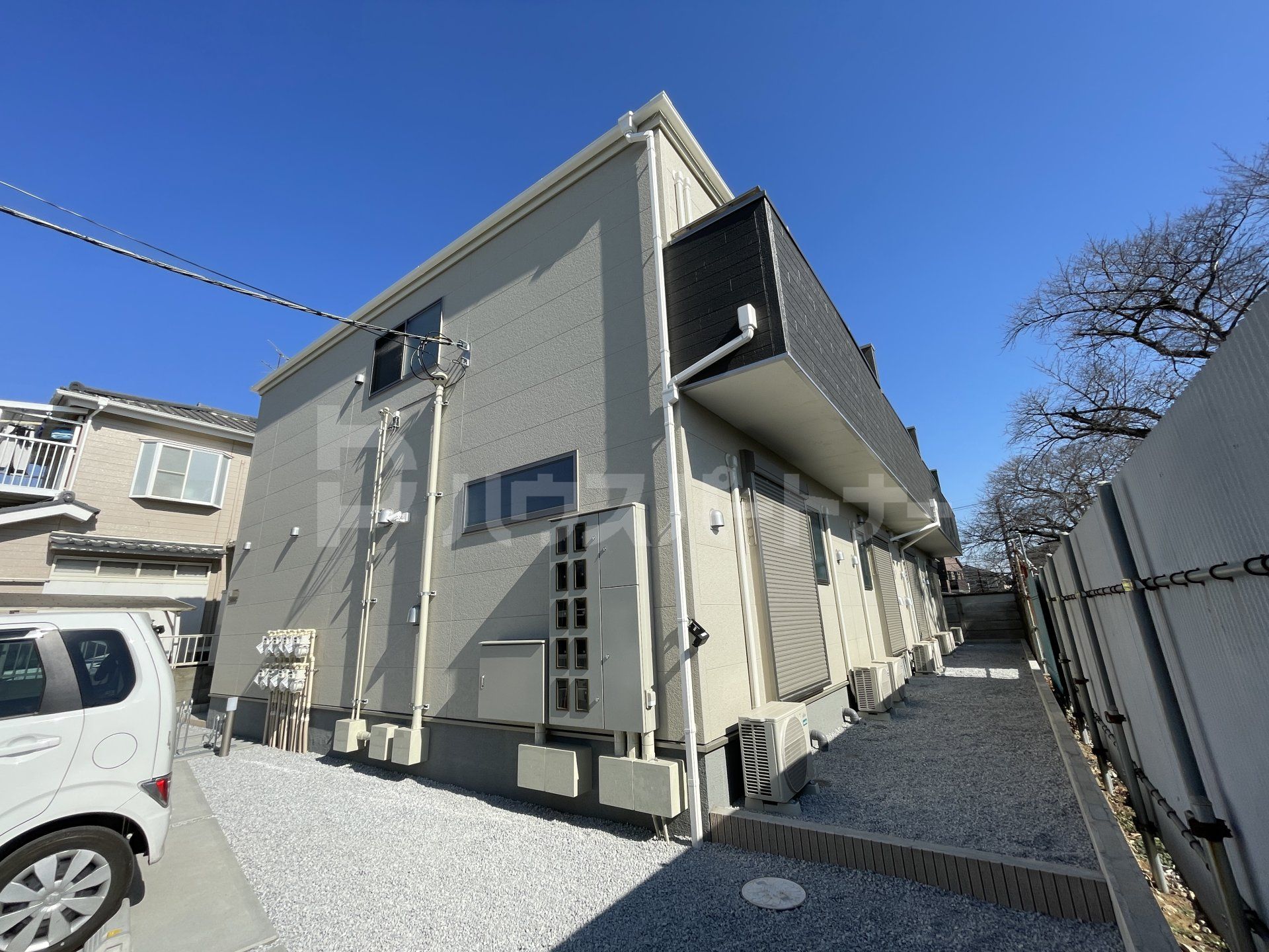 柏市高田の賃貸アパートの外観