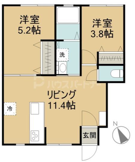 1階の間取り図