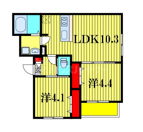 1階の間取り図